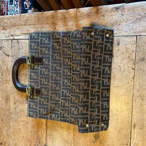 Fendi Zucca Handle Bag